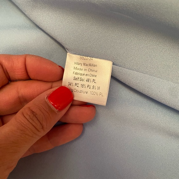 Hilary Macmillan Blue Trench Coat Size Small - Picture 8 of 10